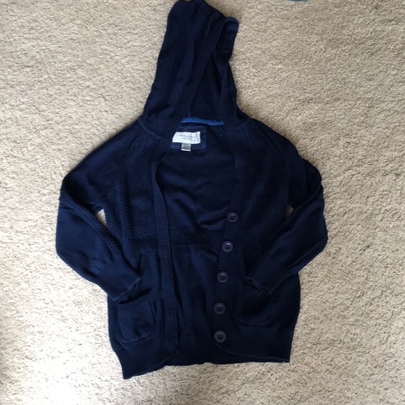 American Eagle Outfitters Sweaters - American Eagle navy button up sweater cardigan